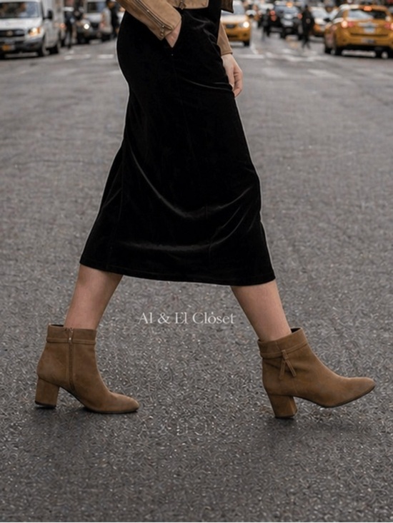 kate spade Shoes - Kate Spade New York Knott Mid Boot Tan Suede Ankle Boots Women’s US 9.5B NWB